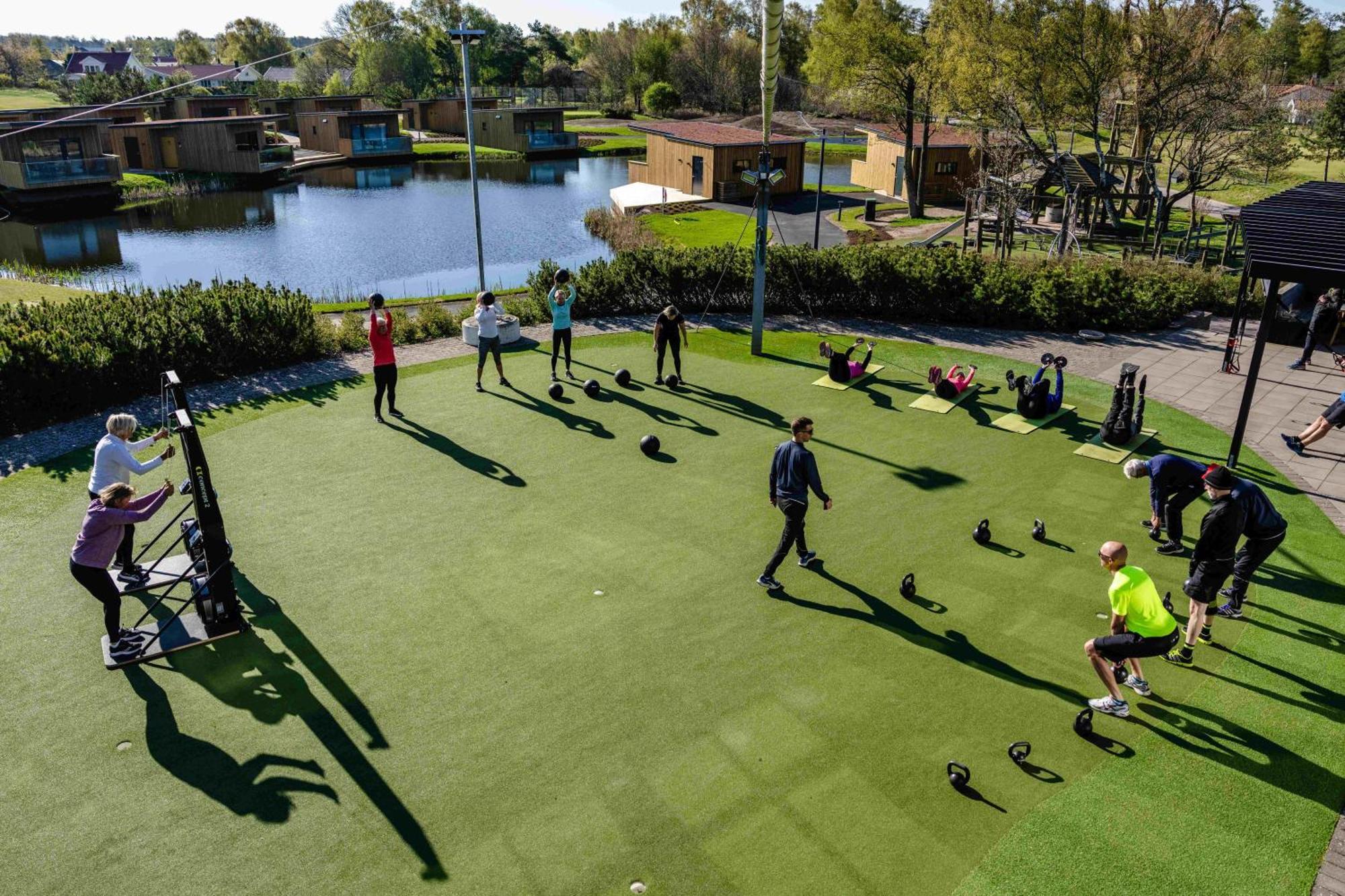 Halmstad Golfarena Stugor Exterior photo